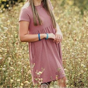 Juniors Mauve Dress with pockets